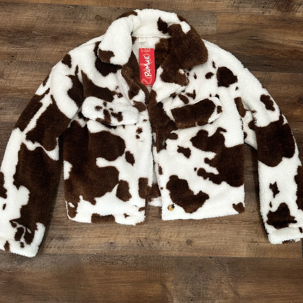 Shein Brown and White Jacket NWTs